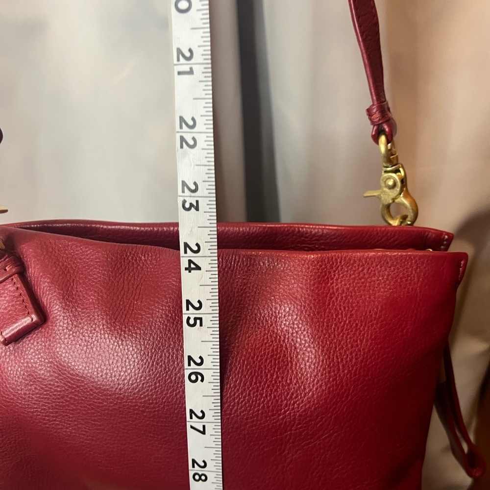 Foley + Corinna Red Crossbody Bag with Gold Hardware - Picture 11 of 14